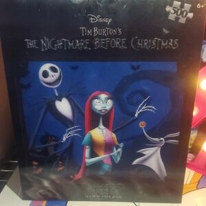 Disney Tim Burton's The Nightmare Before Christmas Puzzle - Blue and Red